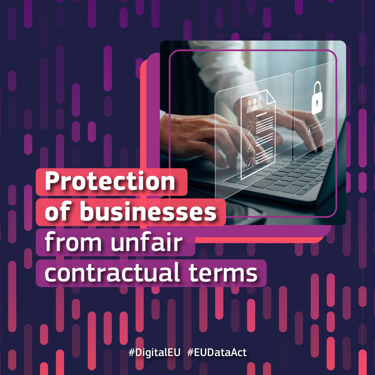 DigitalEU's tweet photo. More data.
More value.
More digital.

💫 And one step closer to a successful 2030 #DigitalDecade 💫.

Today, the #EUDataAct enters into force putting in the spotlight a fair and innovative #data economy everywhere in the EU.

Learn more on the 🇪🇺 Data Act 👇