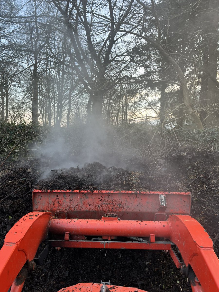 Trewithengarden's tweet photo. Inspired by nicola over at Glendurgan and her lush mulch, I turned our compost heap this morning. Itโs not quite ready but wonโt be long. Plenty of heat in there to speed up the process.
#compost #compostheap #mulch #mulching #blackgold #turn #kubota @CwllGardenSoc https://t.co/REQIbx4Hv5