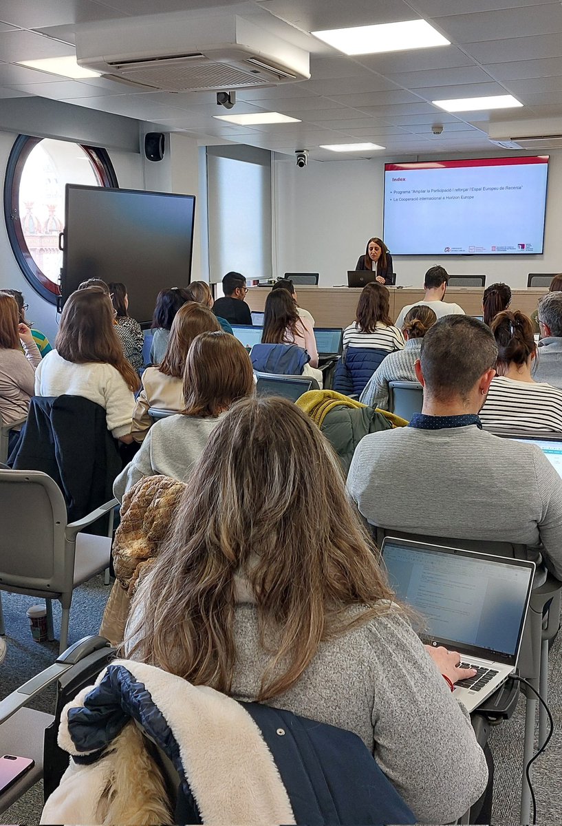 EuraxessCat's tweet photo. 🔝Now presentations on #ERA actions, the #HEU Program Strategic Planning &amp; cross-cutting issues, #WIDERA &amp; the Intr Coop, by @cborrass @AdaDaz15and Elsa Alonso #AGAUR
#RMA #researchmanagement
@universitatURV @preawardURV @UPFBarcelona
@recercauniscat @FonsUECat
@RMROADMAP https://t.co/kN7w6j4582