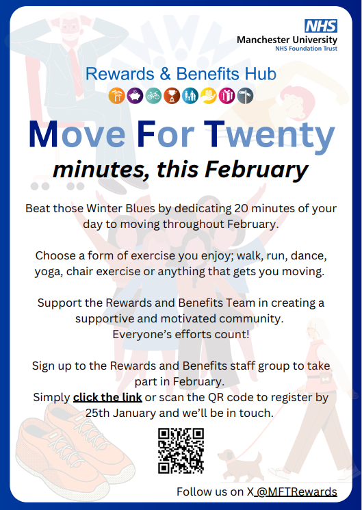MFTRewards's tweet photo. Introducing #RBMoveforTwenty! 🚴‍♀️ Join our virtual community committed to moving for 20 minutes every day in February. Choose an activity that brings you joy &amp; motivate each other to prioritize our well-being. 💙  
Register Here ➡ https://t.co/kcM7Sht2N0 https://t.co/EpyJH1Z76Z