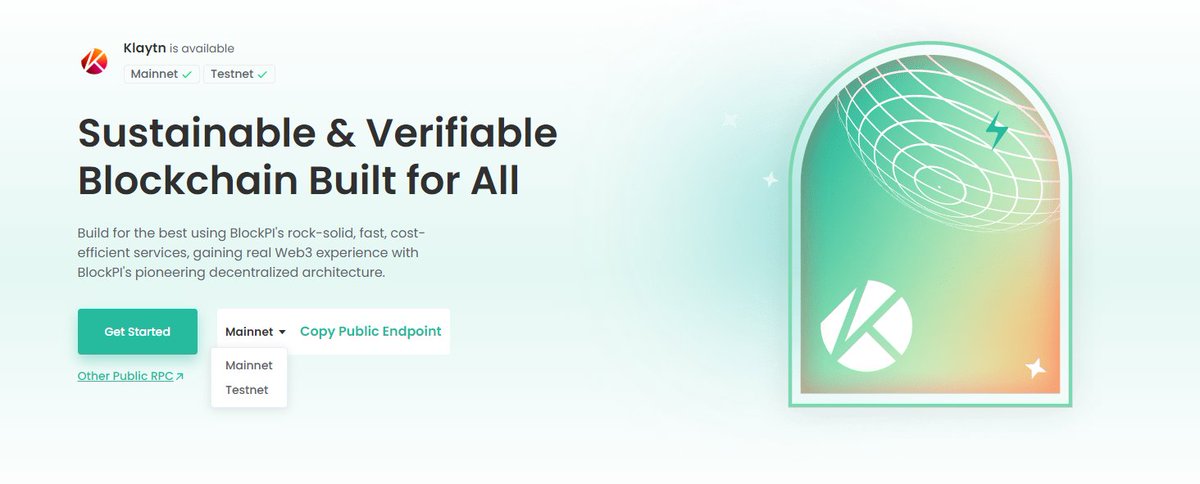 Build for the best using BlockPI's rock-solid, fast, cost-efficient services, gaining real Web3 experience with BlockPI's pioneering decentralized architecture.
blockpi.io/klaytn
#Klaytn #Mainnet #testnet