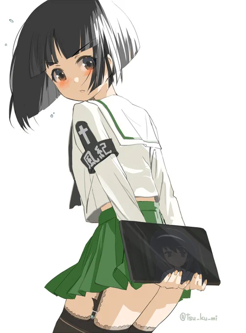 麻子  「そど子・・・。風紀が乱れる。」 そど子 「そ、そんなことはいいから早く行きなさい!遅刻よ!!」  #ガルパン #garupan