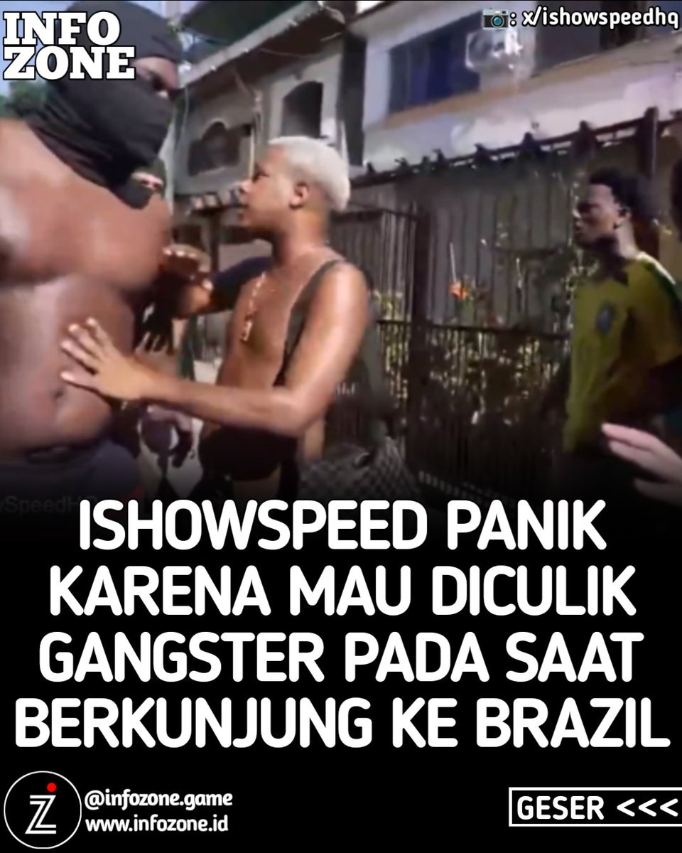infozonegame's tweet photo. Kejadian tersebut terjadi ketika iShowSpeed sedang bersama temannya yang juga seorang Youtuber dengan nama beken ”Arab” https://t.co/I0kNM3niag