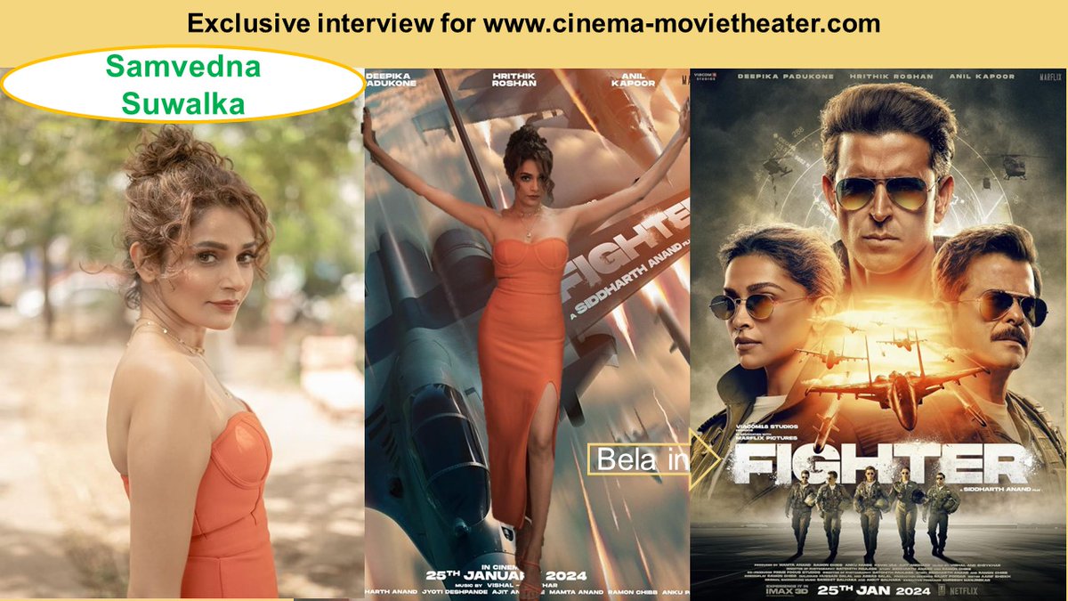 Exclusive interview with  Samvedna Suwalka,  Indian Actress 
Bela in Fighter (India)

To read more 
cinema-movietheater.com/in-english/ind…

#ExclusiveInterview #interviews #samvednasuwalka  #Indian #actresses #castingdepartment #additionalcrew
#Bela  #fighter #India #fightermovie2024