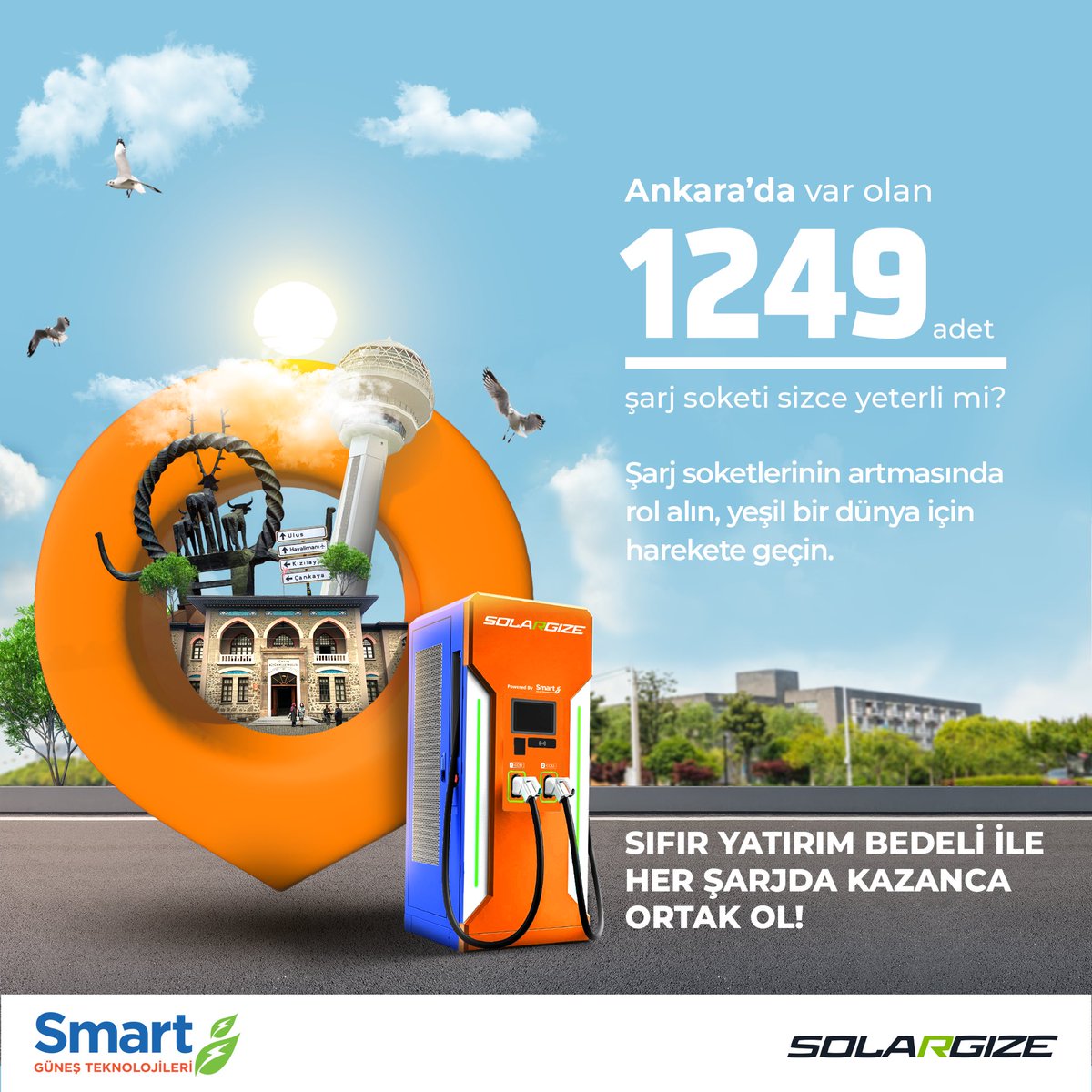 smartsolargize's tweet photo. Sürdürülebilir bir gelecek için mevcut şarj soketlerini artırmak mümkün. 🔌
Solargize ile şarj soket sayımızı hep birlikte genişleterek çevreye katkı sağlayabiliriz.
Bize katılın, kazancın bir parçası olun! ⚡
#SolargizeAilesi #ElektrikliAraçlar #Solargize #GeleceğeBağlan https://t.co/ykeft62PTR