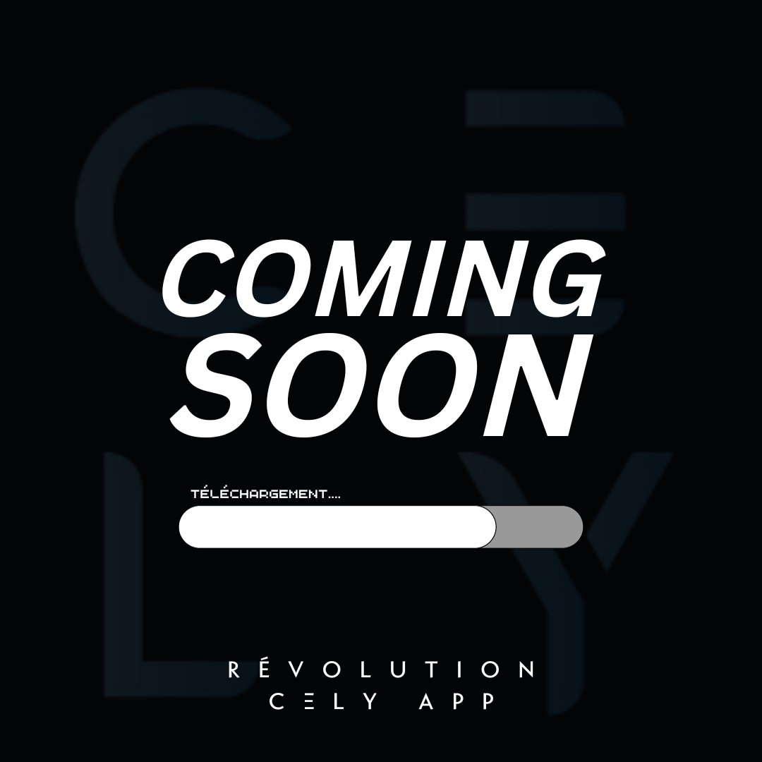 NetworthTelecom's tweet photo. CELY APP | Révolution à venir 🌟

Préparez-vous à être ébloui par la nouvelle technologie de l’APP CELY - Votre allié ultime pour la productivité! 🚀 

Restez à l'affût - quelque chose d'extraordinaire décolle bientôt! 🚀 

#CELY #Nouveauté #GrandirEnsemble #Teaser https://t.co/DaFbHBOX5u