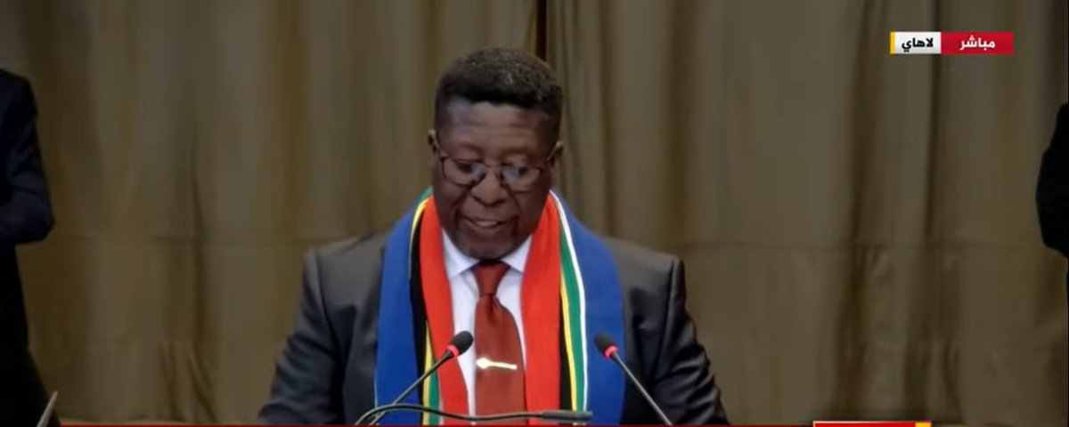 The ICJ hearings on Israel's genocide in Gaza begin, some highlights from the opening statement:

• SA Rep: The occupation has escaped punishment since 1948

• SA Minister of Justice: The destruction and violence did not begin on October 7, but rather for decades