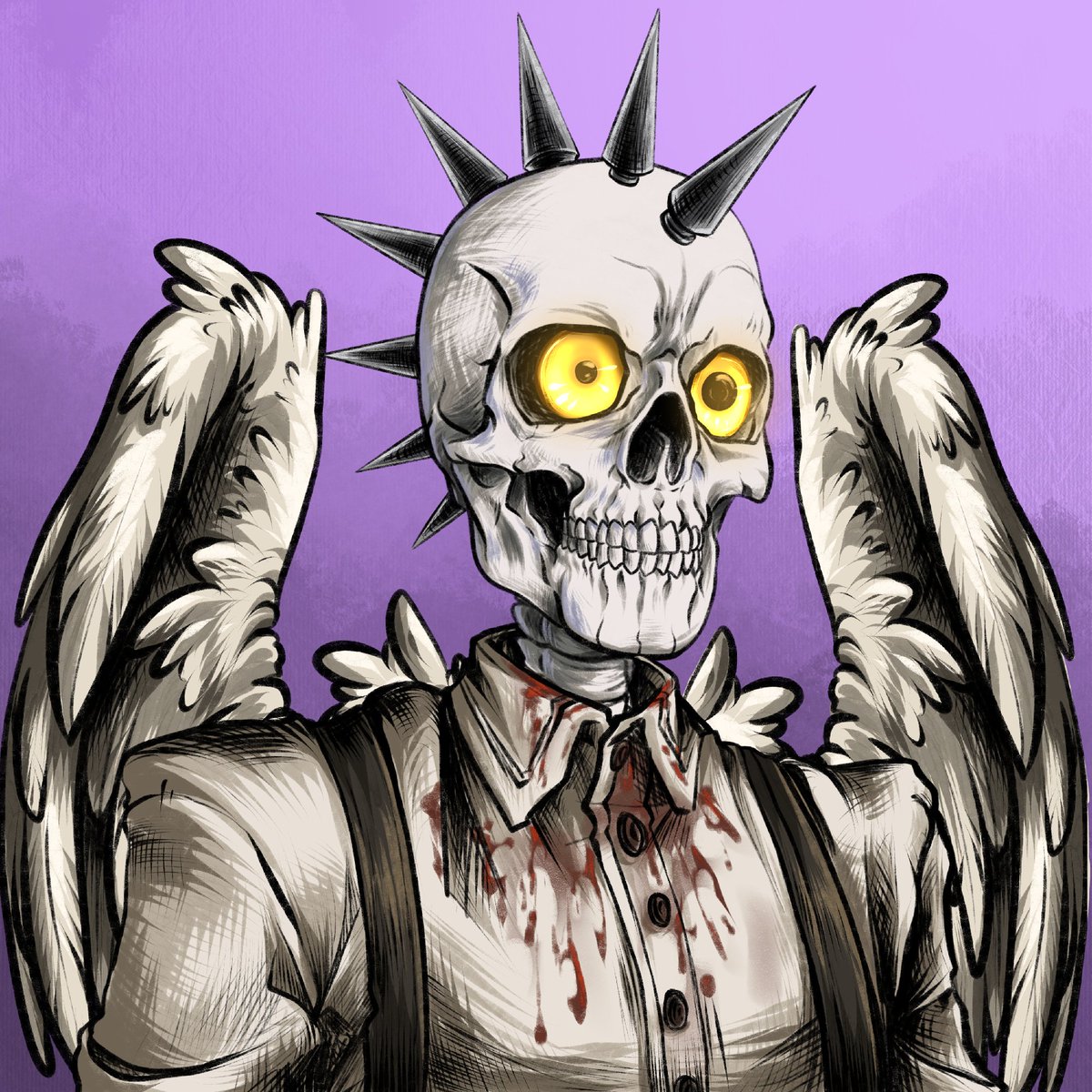 FamousSkeletons's tweet photo. we did it! 🥳

It's time to draw 10 OG 😈

Like + RT  🫵

Follow @gonzo_slow  and @FamousSkeletons   👑

End in 24 hours 🐐 https://t.co/BglxchqdGG