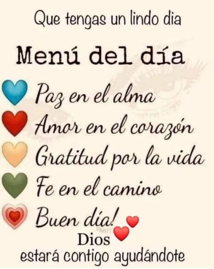 Buenos dias☀️
Cuando deseas el bien
a los demás,las cosas
buenas también llegan a
ti en la misma proporcion.
Bendiciones mis Amigos.