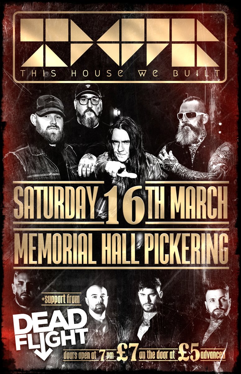 This House We Built THWB (@thishousewb) on Twitter photo right back in the saddle this march bringing some new tunes from our forthcoming album, supported by the legends that are <a href="/DeadFlightBand/">DeadFlight</a>, tickets available here: eventbrite.co.uk/e/this-house-w… right back in the saddle this march bringing some new tunes from our forthcoming album, supported by the legends that are <a href="/DeadFlightBand/">DeadFlight</a>, tickets available here: eventbrite.co.uk/e/this-house-w…