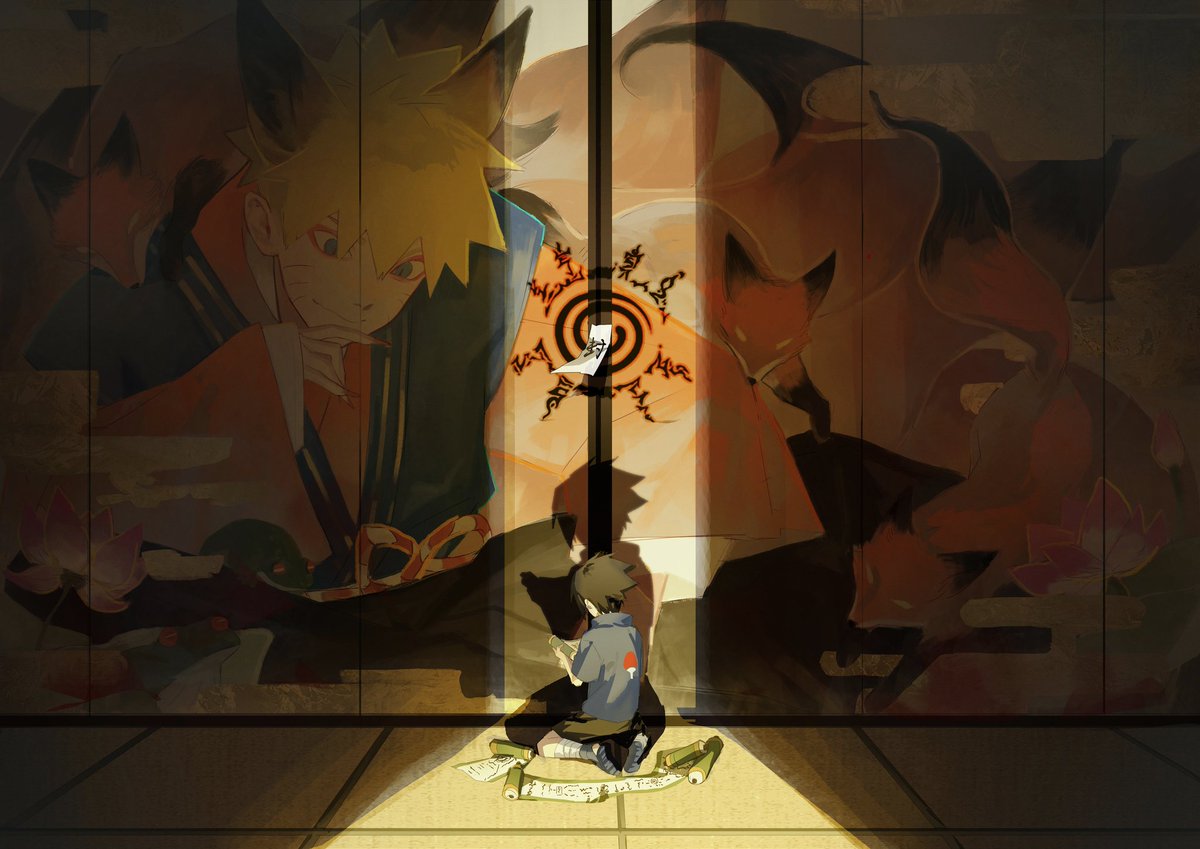 #サスナル 
#sasunaru 
#narutofanart 
 
金色梦乡