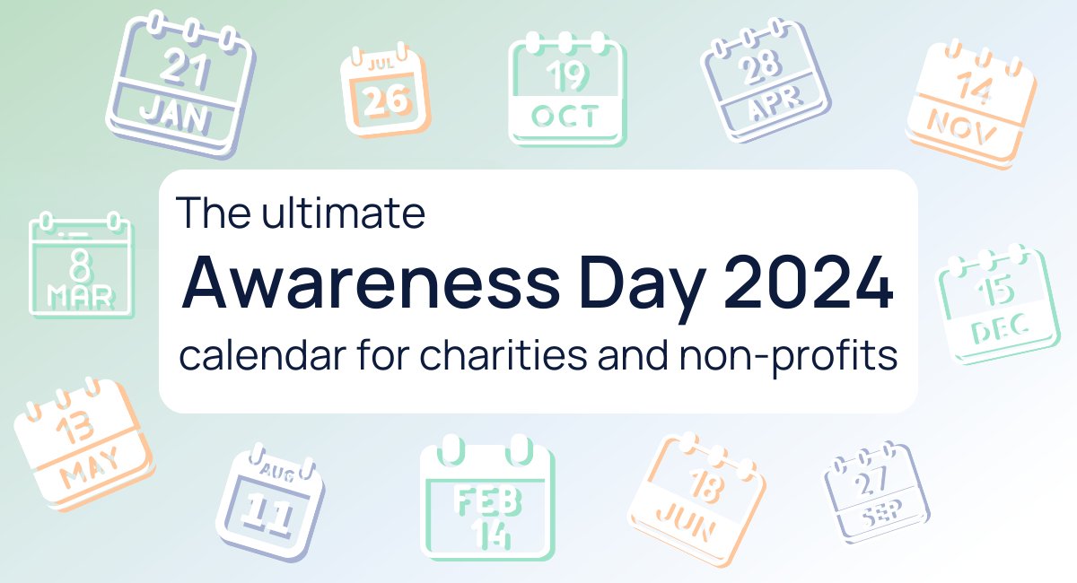 hellobrevio's tweet photo. 📅✨We've pulled together the ultimate list of Awareness Days perfect for charities and non-profits- a great resource for planning content.🎉 Plus, we've included the D,E&amp;I calendar to help raise awareness on crucial topics in our sector.

Find out more: https://t.co/AJCoovdyfW https://t.co/8DCKkTXOpy