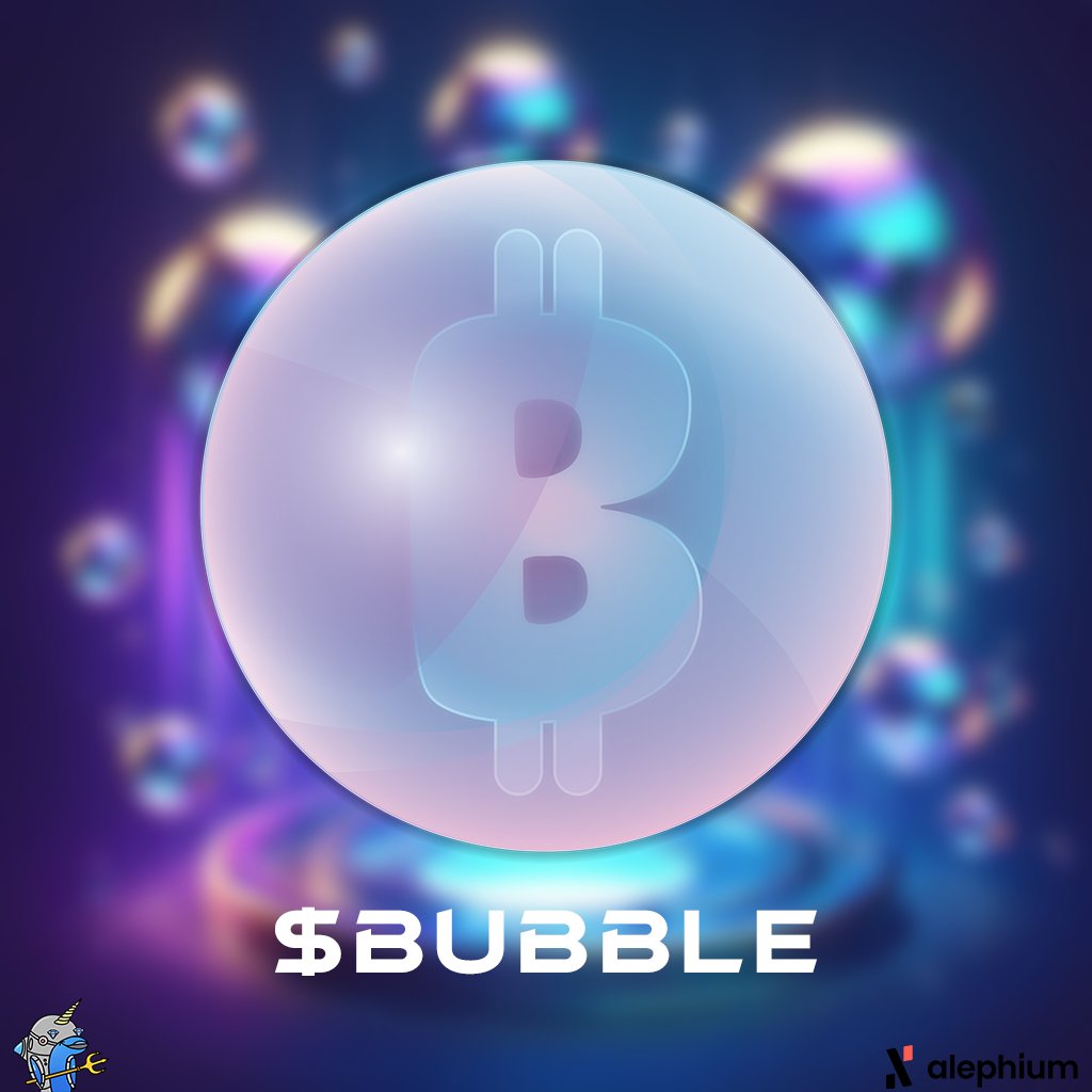 We are launching our $BUBBLE Token on #Alephium blockchain🫧
We're organizing an AirDrop🚀

Follow <a href="/AlphDolphins/">AlphDolphins | NFTs🐬ℵ| MINT LIVE</a>
RT&amp;♥️ this post 🔔
Drop your $ALPH address👇

All the information is in the forms👀, 5K people max: forms.gle/NQyWZXzsRcBLoV…

#airdrop #NFTs #NFTGiveaways #nftAirdrops
