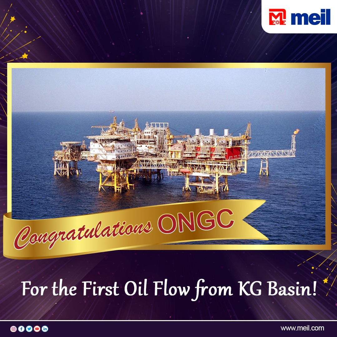 MEIL_Group's tweet image. #Congratulations, @ONGC_, on the 'first oil production' in Krishna Godavari basin! A remarkable achievement! Kudos for shaping the future of energy exploration. MEIL’s #Drillmec takes pride in supplying #rigs for ONGC’s onshore exploration.
#MEIL #oilandgas #milestone