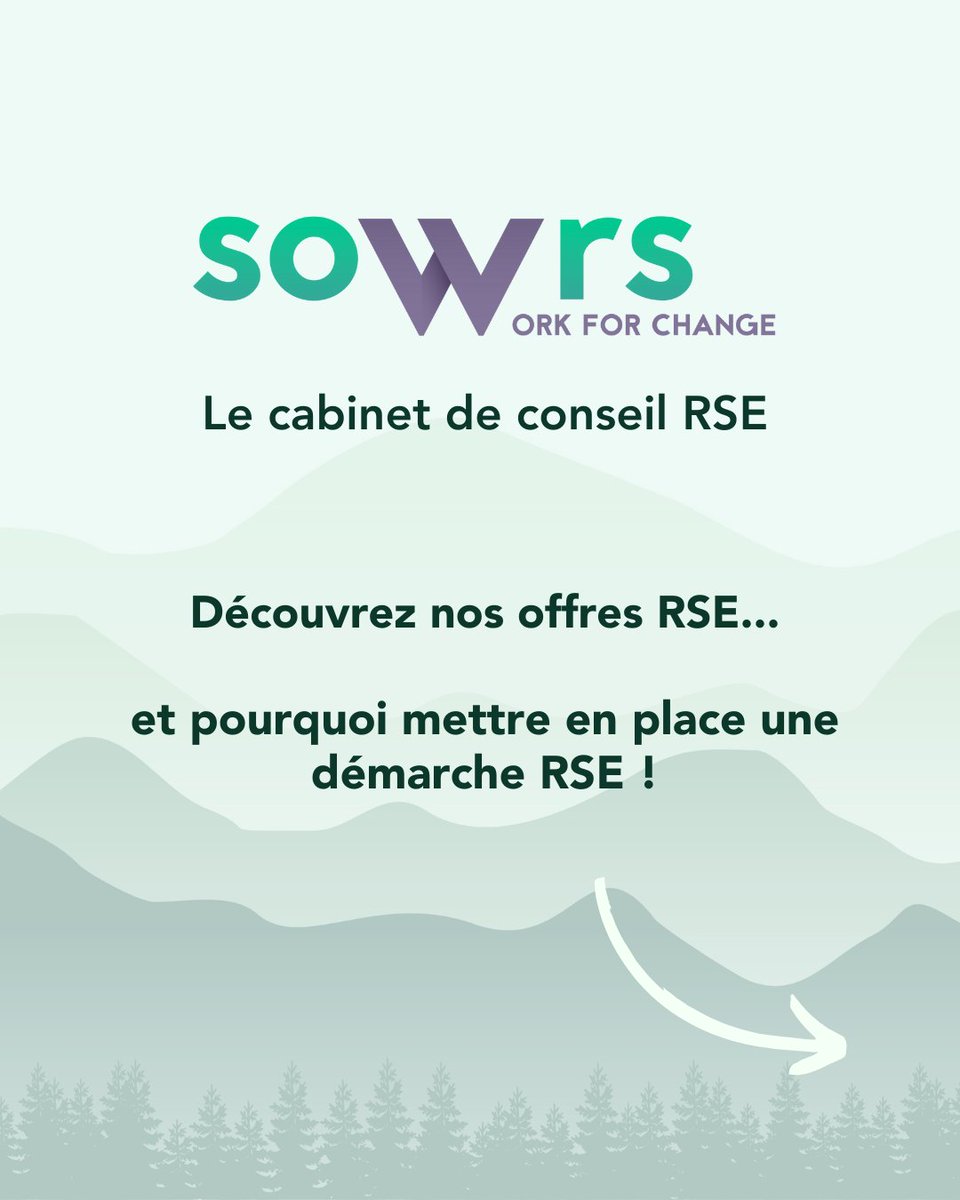 sowrs_com's tweet photo. #SOWRS : La marque RSE ! 🌿

7 jeunes sur 10 privilégient le choix d’une entreprise à la fois humaine et responsable écologiquement pour leurs choix de carrière !

Découvrez ce que Sowrs peut vous apporter...

Contactez Adeline Christophe de chez Sowrs :  06 63 38 37 20 https://t.co/3jQzArJkcE
