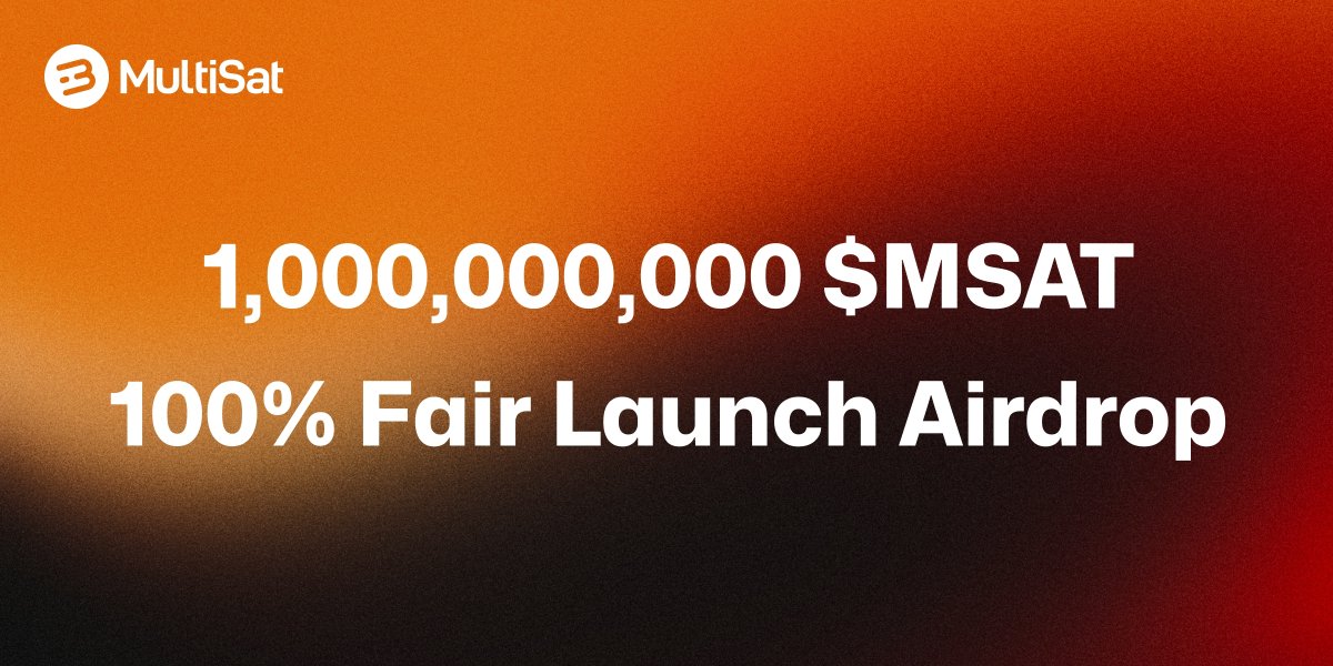 MultiSat (@multisat_io) on Twitter photo Introducing MultiSat, the first community-owned multi-chain inscription marketplace, supported by <a href="/AlienSwapLabs/">AlienSwap Labs</a> and Next Leader Capital.
$500K FDV, No vc, No reserve. 100% of $MSAT will be airdropped to the community.
🟧 Read more
mirror.xyz/0x786F53A7ca05… Introducing MultiSat, the first community-owned multi-chain inscription marketplace, supported by <a href="/AlienSwapLabs/">AlienSwap Labs</a> and Next Leader Capital.
$500K FDV, No vc, No reserve. 100% of $MSAT will be airdropped to the community.
🟧 Read more
mirror.xyz/0x786F53A7ca05…