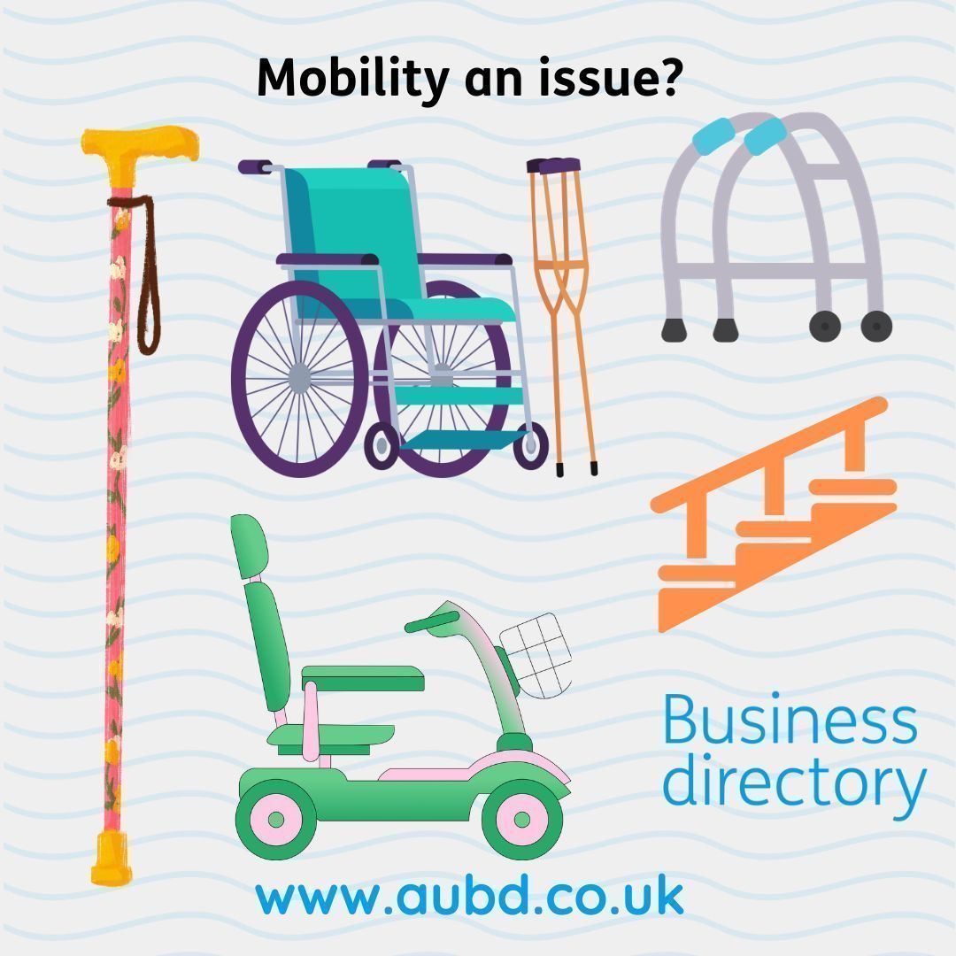 AUBDltd's tweet photo. Mobility Matters! Does your home need some modifications? or, do you just need some assistance to help get around?

Why not check out one of our members who specialise in mobility and get yourself moving again! https://t.co/w4oTSPEe5v