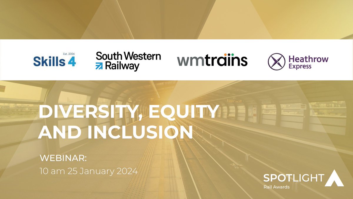 SpotlightRail's tweet photo. On 25 January, we'll be delving into the exceptional projects of our shortlisted nominees in the 'Diversity, Equity and Inclusion' category! 🌈🏆

🗓️ Save the Date: 25 January 2024
🕒 Time: 10 am - 11 am
🌐 Secure your spot now: 
https://t.co/ckYQI6F0Rf https://t.co/aUF1nzKxjA
