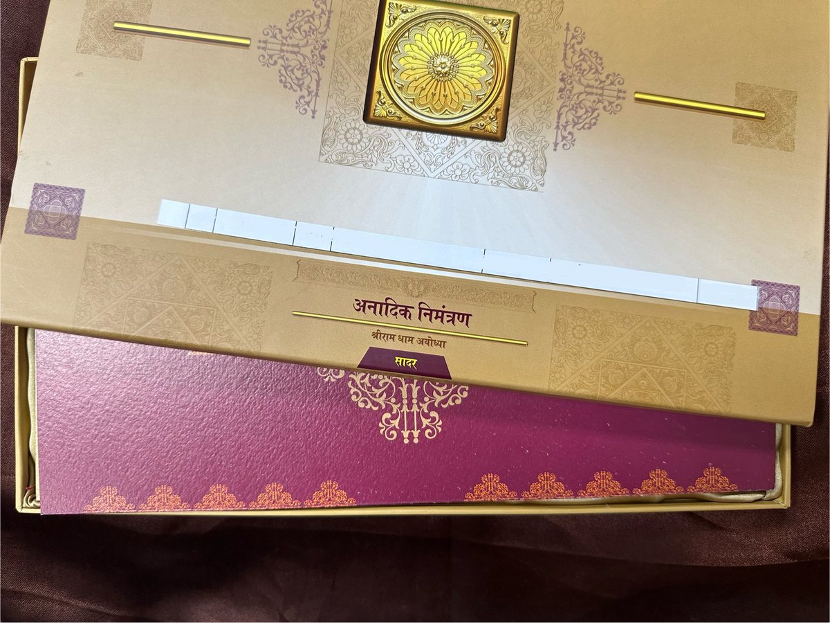 It’s an honour to be invited to witness Pran Pratishtha of Lord Ram at the Shri Ram Janmbhoomi Teerth Kshetra in Ayodhya on the 22nd of January 2024. 

<a href="/ShriRamTeerth/">Shri Ram Janmbhoomi Teerth Kshetra</a> #ShriRamJanmbhoomi