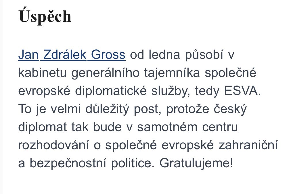 DvorTom's tweet photo. 👏🇪🇺Oběma Honzům gratuluji a ať se vám daří v Bruselu. @JZdralek @honza_hajek https://t.co/0J3oxLsDhB