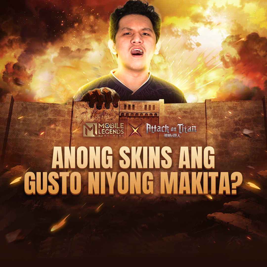 teamliquidph's tweet photo. MLBB x AOT ang next collab, anong skins ba ang gusto niyong makita? 🤔

#RedBullPH #GivesYouWiiings #EchoLoud #EchoProud #ECHO https://t.co/FYJkjqd70l