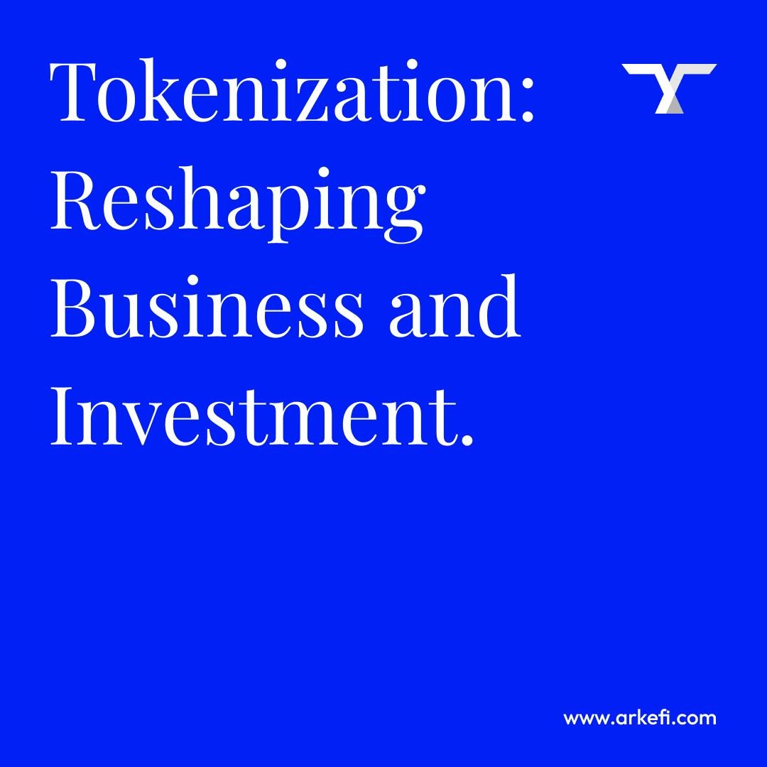 _Arkefi's tweet image. Discover the future of business with tokenization! Our latest article on #Arkefi explains how this innovative approach is transforming asset management and investment. 

Dive into a new era of opportunities across various sectors: arkefi.com/tokenization-r…

#TokenizationRevolution