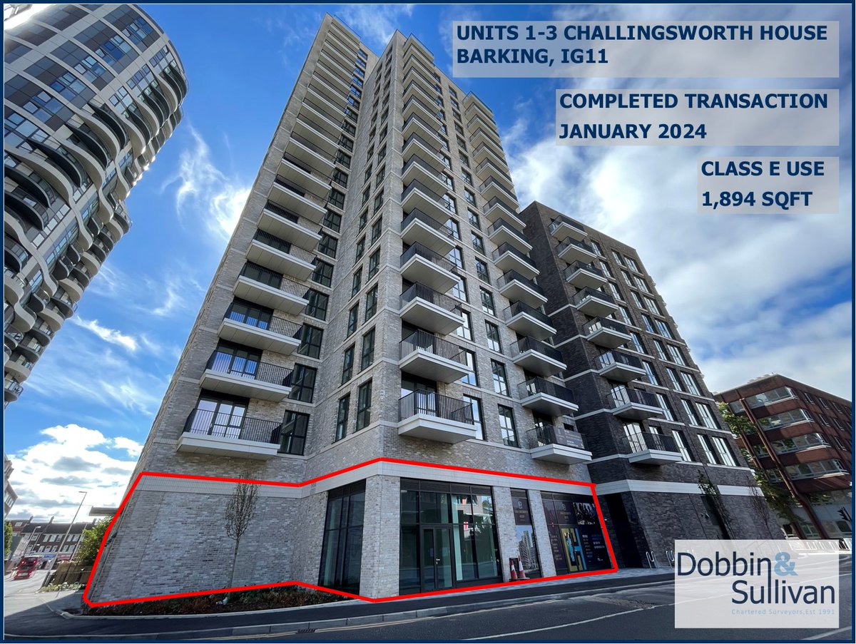 Dobbin_Sullivan's tweet photo. Our first completed transaction of 2024 with all units at Challingsworth House in #Barking now completed. Well done to Reuben Reid-Williams who dealt with the lettings and liaised with 3 new tenants in the building. All let on behalf of @lbbdcouncil https://t.co/vPTzLhEweu