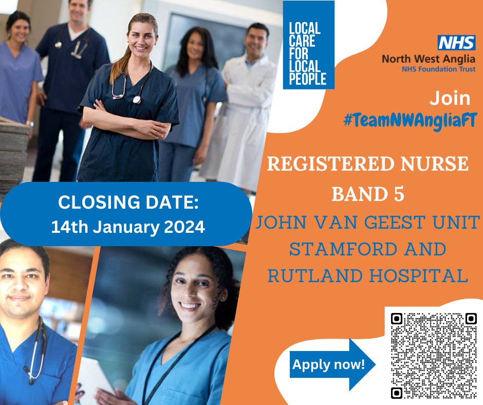 Discover a rewarding and challenging #nursing career in Stamford, a charming historic English town. Join #TeamNWAngliaFT at John Van Geest Unit based @Stamford_Hosp! Apply Now! shorturl.at/ioHW9 #StamfordJobs @JCPInLincsNotts @JCPInEastAnglia #nhsnurse #peterboroughjobs