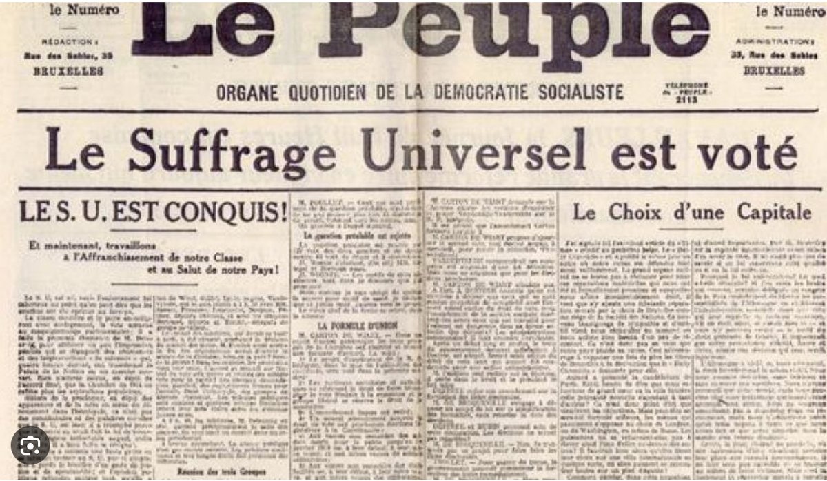 michelhenrion's tweet photo. Le titre historique #LePeuple, quotidien socialiste (à très gros tirage pendant longtemps) de 1885 à 1998 mais volé, en 2010, par la droite extrême du défunt #PartiPopulaire a été , apprend-on, racheté par le @PSofficiel . Le titre renouera ainsi avec son passé, mettant fin à la parenthèse contre-nature initiée par Mischaël Modrikamen. Dorénavant, Le Peuple devrait être le nouveau titre des diverses publications périodiques éditées par les Fédérations socialistes. #Presse #Médias