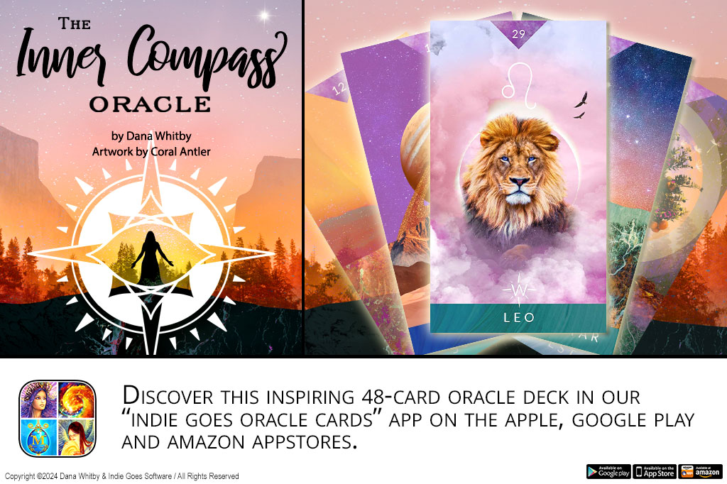 New gorgeous deck available in our oracle cards collection app: "Inner Compass Oracle" by Dana Whitby! Try it now for free: bit.ly/oraclecard #oraclecards