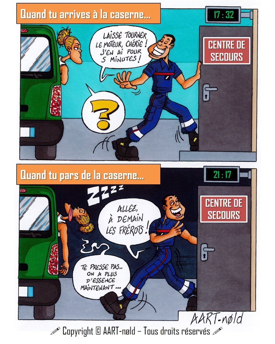 AARTnold's tweet photo. Suivez @AARTnold pour d'autres dessins d'humour #Pompier 😉

✅ Pour les BD 📚✏👉🏻 https://t.co/ARndf2JYNb

#SapeurPompier #SapeursPompiers #Pompiers #Caserne #Dessin #DessinEnCours #DessinDuJour #BandeDessinée #BD #Dessiner #JourDeGarde #DessinHumour #DessinHumoristique https://t.co/LbhElt99fu