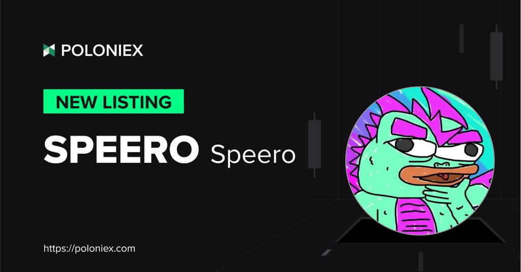 🚀 Poloniex New Listing: $SPEERO @SpeeroSol

✅ Deposit open on Jan 11th, 10:00 (UTC)

✅ Jan 11th (UTC), Post-only mode enable on 10:00 &amp; Full trading enable on 11:00

Details:
support.poloniex.com/hc/en-us/artic…
