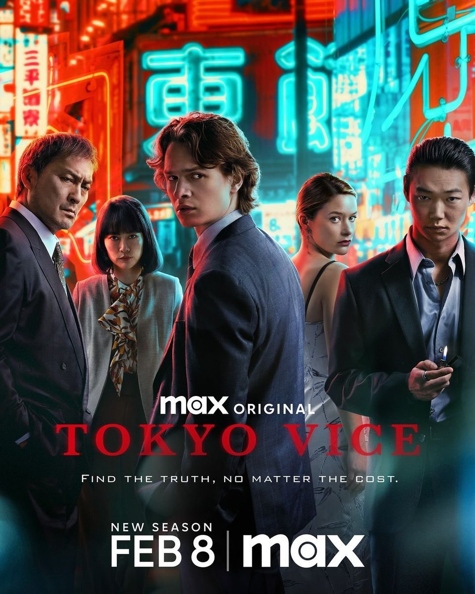 SitoCinema's tweet photo. Poco se habla de que una de las mejores series de estos últimos años, vuelve con su 2ª temporada el 8 de febrero en #Max.
Si no la habéis visto 100% recomendada, ambientación y actuaciones de escándalo, Yakuza años 90 thriller en estado puro y crímenes. 'Tokyo Vice', increíble. https://t.co/T9gF36qZ6P