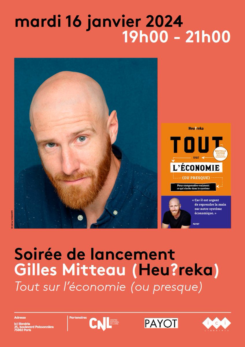 Rappel ! Rendez-vous mardi prochain (16 janvier) à la librairie Ici pour le lancement de la nouvelle édition de mon livre. Hâte de vous voir ^^
icigrandsboulevards.fr/post/2380/soir…