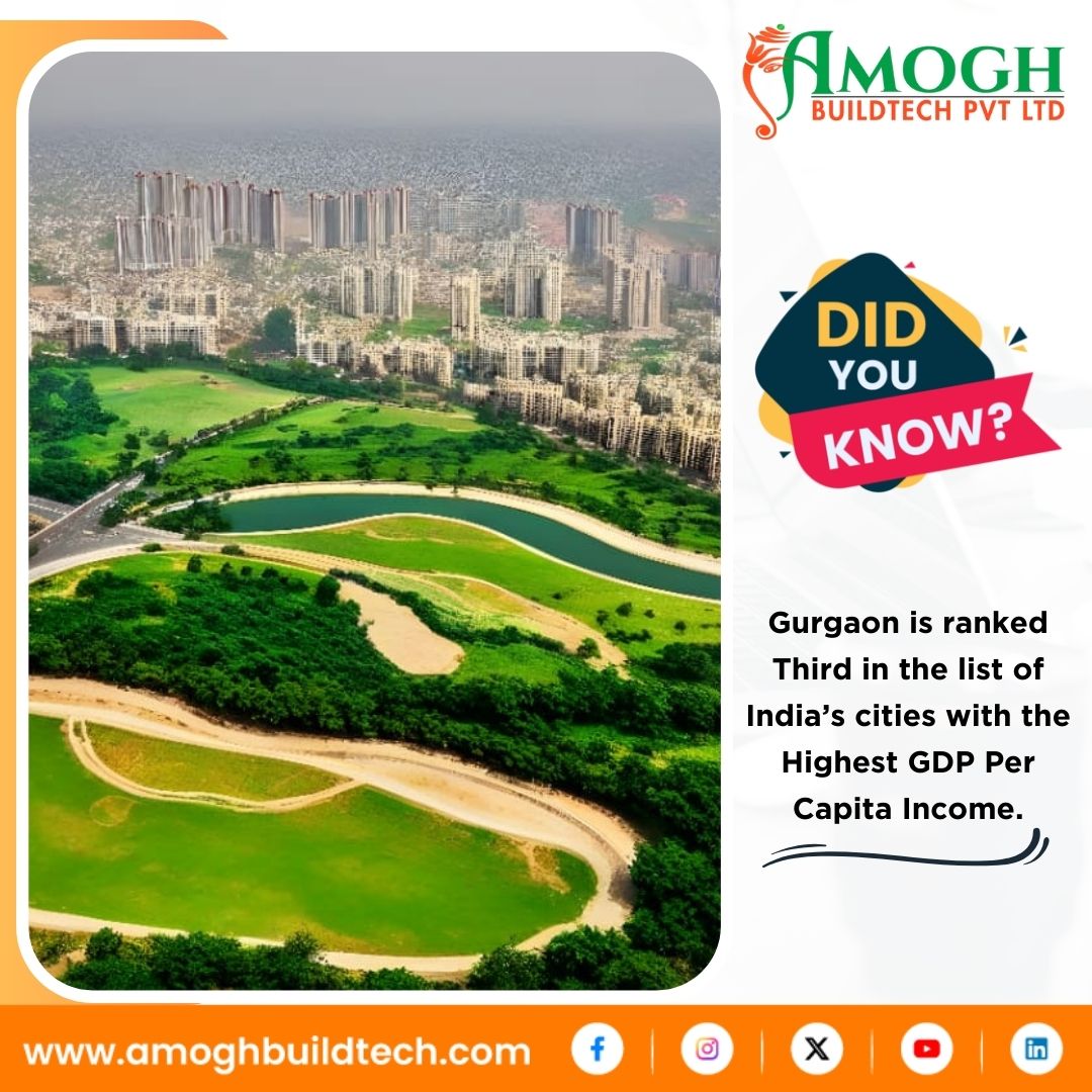 AmoghBuildtec's tweet photo. "Gurgaon shines as India's third-highest GDP per capita city, symbolizing economic prowess and individual prosperity. A beacon of success!
#GurgaonSuccess #EconomicProsperity #amoghbuildtech #NRInvestments #IndianRealEstate #GlobalInvestors #PropertyMarket #NRIInvestors https://t.co/lot0bfyXWw