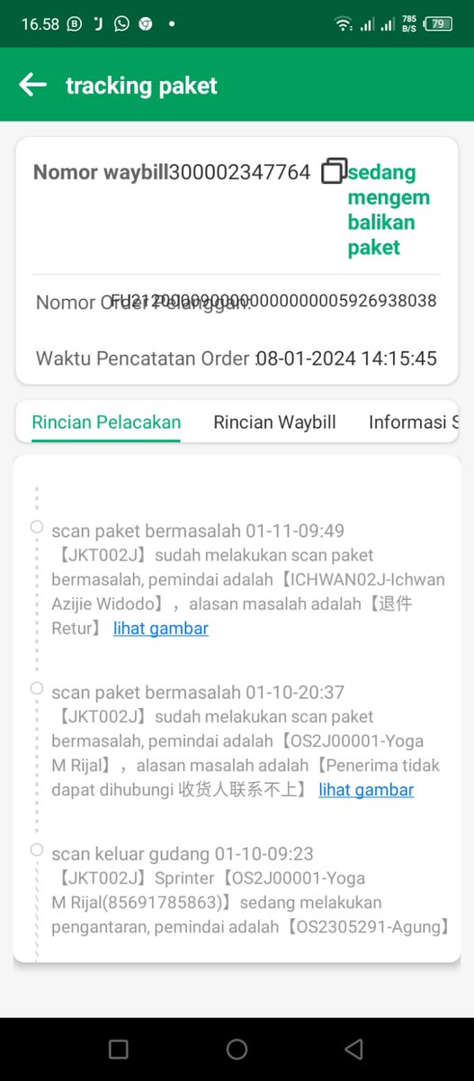 BegexHendri's tweet photo. @jtcargoid sudah berapa kali ganti delivery nih min tapi paket direfund ke penjual dengan alasan tidak masuk akal, jelas jelas itu si delivery minta sharelok di wa kok bilang penerima tidak bisa dihubungi😂 coba itu pegawainya kalau tidak mau kerja kasih yang membutuhkan https://t.co/IjgWeG2cM1