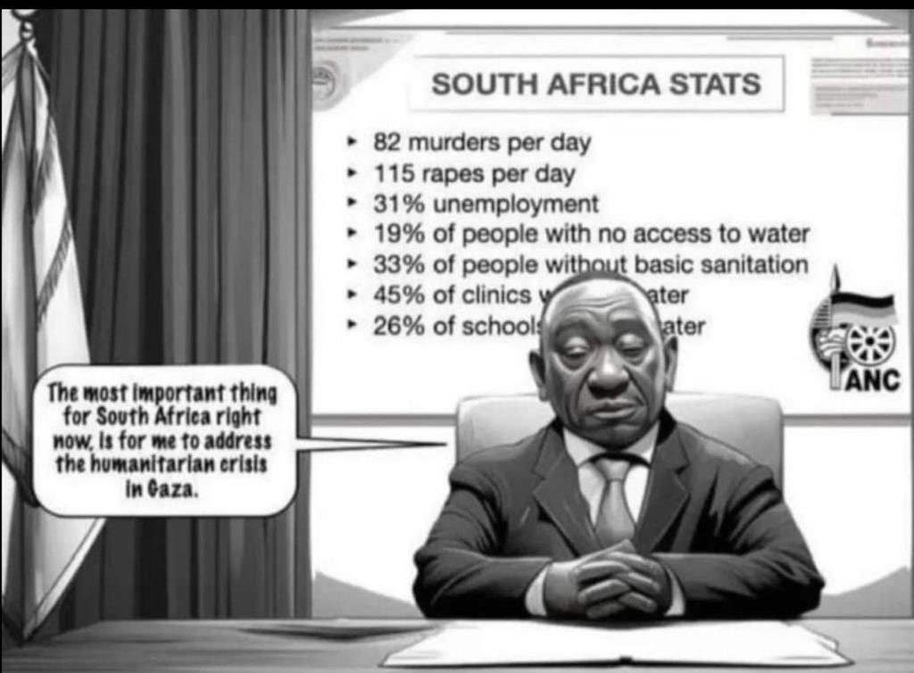 Borderline failed state and human rights nightmare South Africa might want to focus on getting its own house in order before wading in with questionable proclamations on far-off foreign conflicts.