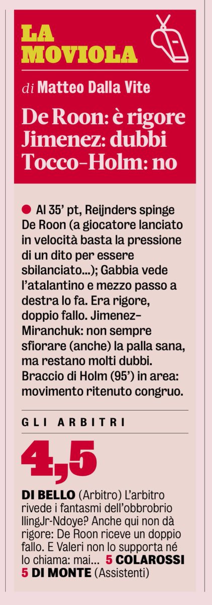 pipporastello's tweet photo. Il tema degli arbitri in Italia è molto grave, ma ritengo che ce ne sia uno ancora più dannoso: l’informazione sportiva, in Italia, rasenta il ridicolo.
Siamo alla frutta. https://t.co/Wt8NqlaGNu