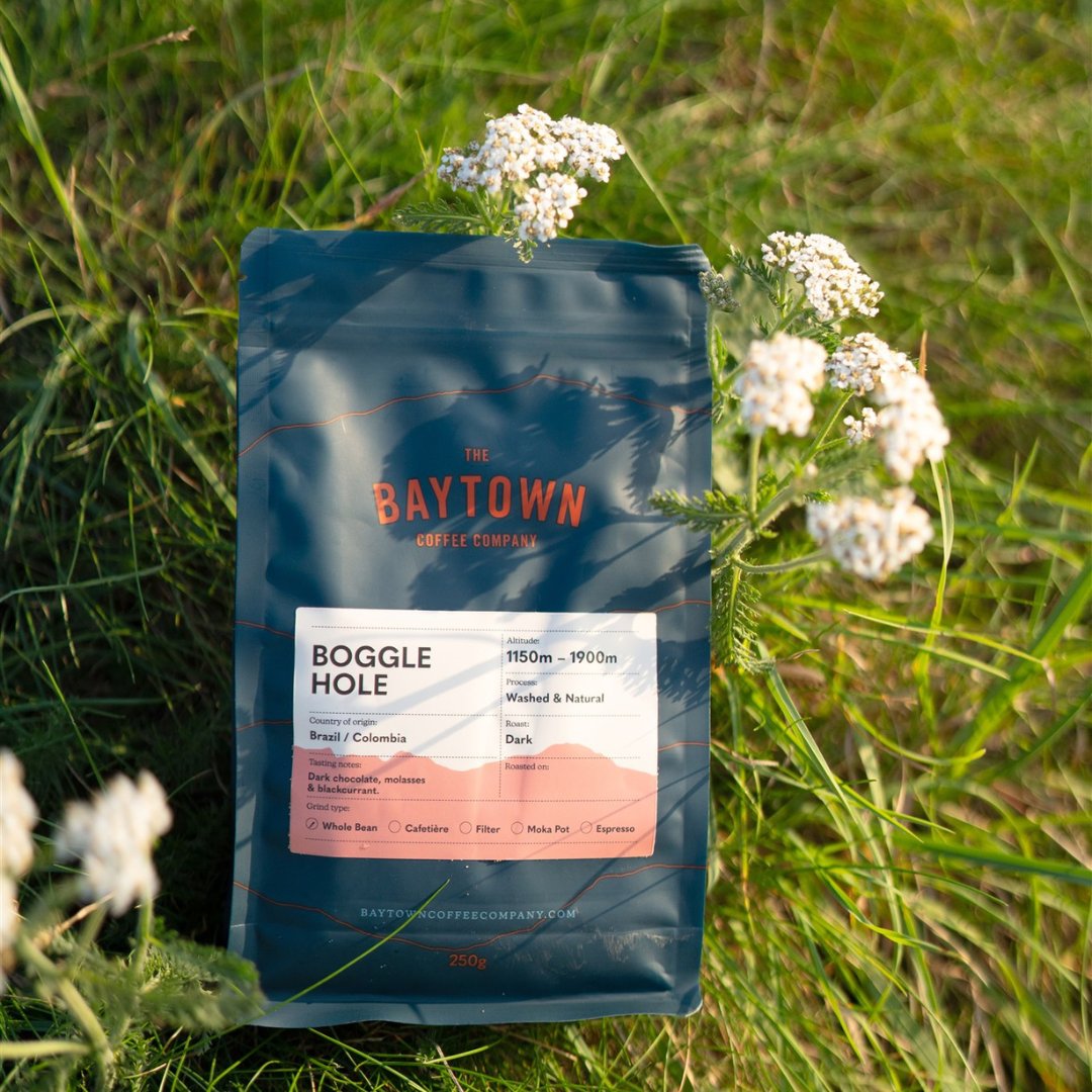 BaytownCoffee's tweet photo. Boggle Hole a long-standing favourite for our amazing Baytown customers.

Our darkest, smoothest and most sumptuous coffee, with almost zero acidity. The perfect coffee for breakfast or brunch.

#coffee #morningcoffee #Baytowncoffee https://t.co/rktyZOYIXk