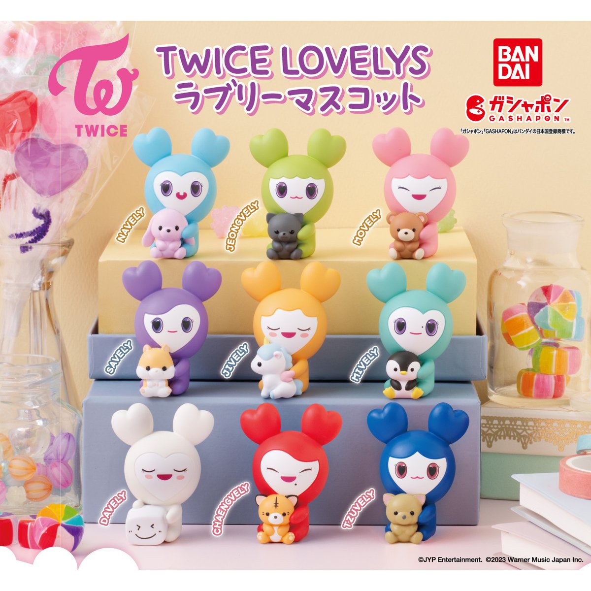 warnermusic_jp's tweet photo. #TWICE
公式キャラクター、TWICE LOVELYSのオフィシャル第3弾「TWICE LOVELYS ラブリーマスコット」が
ガシャポン®で全国販売決定！お楽しみに💖

ガシャポン®オフィシャルサイト：
＜カプセルトイ＞
https://t.co/By1ZMOjpXy
＜箱売り＞
https://t.co/Zj7RKRJRxk https://t.co/dLZK6Gs5pp