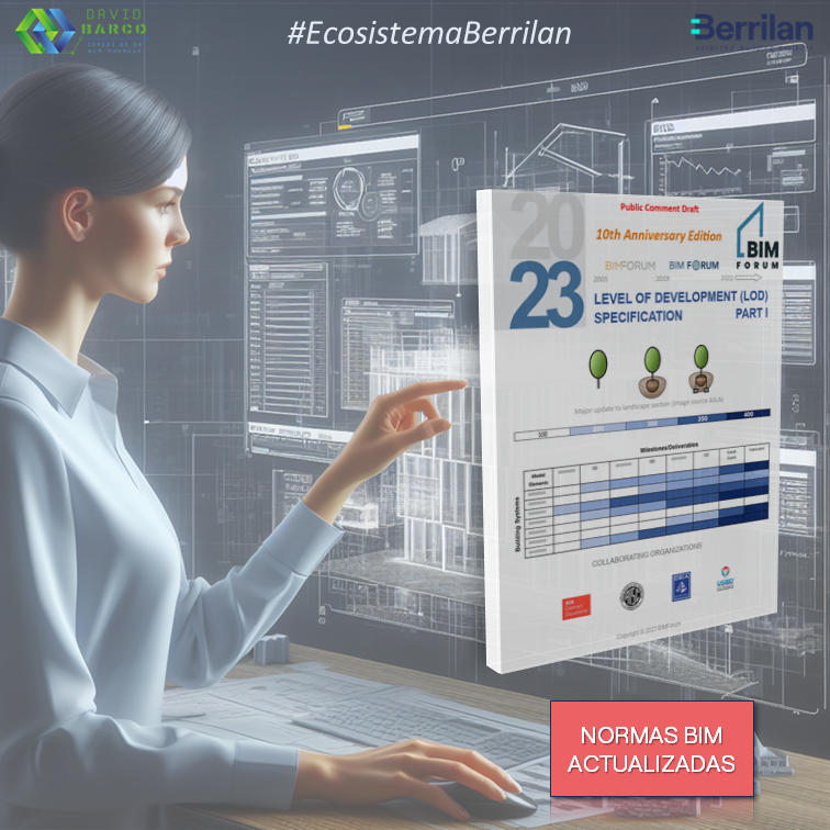 Se acaba de publicar una actualización de los #LOD #BIMForum, el documento introduce una serie de actualizaciones, reflejando la evolución de la industria #AECO. 
🔗 Consúltalo aquí: i.mtr.cool/oylvlfqwih 

#EcosistemaBerrilan divulgamos comprometidos con la industria #AECO