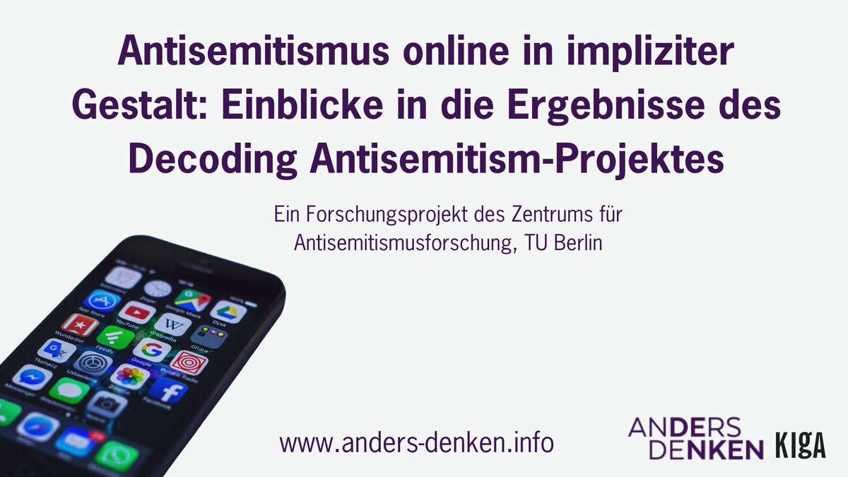 KIgA_eV's tweet photo. Matthias Becker erläutert im Artikel die Vorgehensweise des Forschungsprojektes #DecodingAntisemitism, das die Potenziale von #KI für die Erkennung antisemitischer Umwegkommunikation im Internet erprobt.
👉https://t.co/C2naSb8q2c https://t.co/gnYfDpRybF