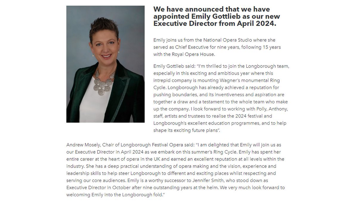 We're very pleased to announce that we have appointed Emily Gottlieb as our new Executive Director, from April 2024. Read the full announcement here 👉 lfo.org.uk/news/emily-got…