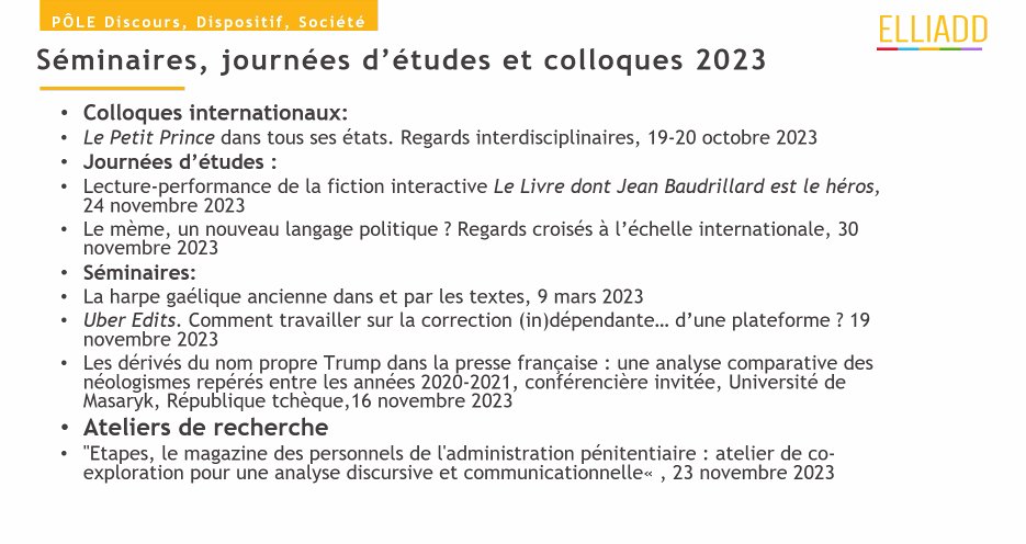 Laboratoire ELLIADD tweet media