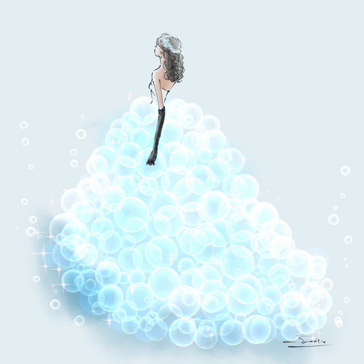 KunikoNft's tweet photo. 泡🫧なドレス

久しぶりのドレスイラスト

#illustration 
#ウェディングドレス https://t.co/fLXNGo87Nj