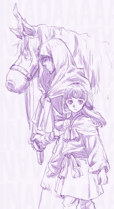TLに十二国の話がたくさん流れてきて浮かれているので便乗して以前UPした絵を再掲させてくれえ