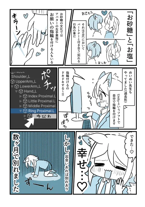 VRChatで恋人と別れる「お塩」についての体験談 (1/2)

 #VRC漫画  #VRChat 