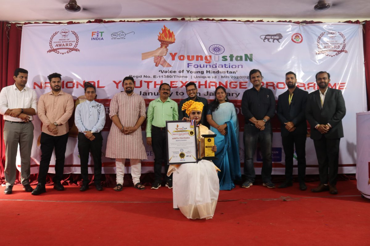 Pride Of  Young Hindustan Award Mumbai 💫😊
<a href="/_NSSIndia/">NSS India</a> <a href="/YoungistanArmy/">Youngistan Foundation</a> <a href="/BhartiyaConnect/">Bhartiya Social Connect</a> <a href="/RAHULSINGHNSSMP/">RAHUL SINGH PARIHAR (रासेयो.म.प्र.)</a> <a href="/Rajkumarnss/">राजकुमार वर्मा Rajkumar verma</a> <a href="/DrMohanYadav51/">Dr Mohan Yadav</a> <a href="/JansamparkMP/">Jansampark MP</a> @askabir_ <a href="/NSSRDBhopal/">NSS Regional Dte. MP & CG</a> <a href="/ConnectingNss/">CONNECTING NSS</a> <a href="/NSSCELLGOVMP/">NSS MADHYA PRADESH</a> @NSSMP_ <a href="/nss/">National Space Society</a>