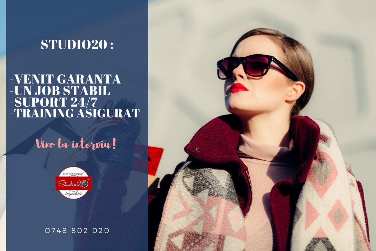 Studio20Iasi's tweet photo. Vino la interviu si te convingi singura! 
#hailainterviu #iasi #vaslui #botosani #husi #pascani https://t.co/EfSkbBnCwh
