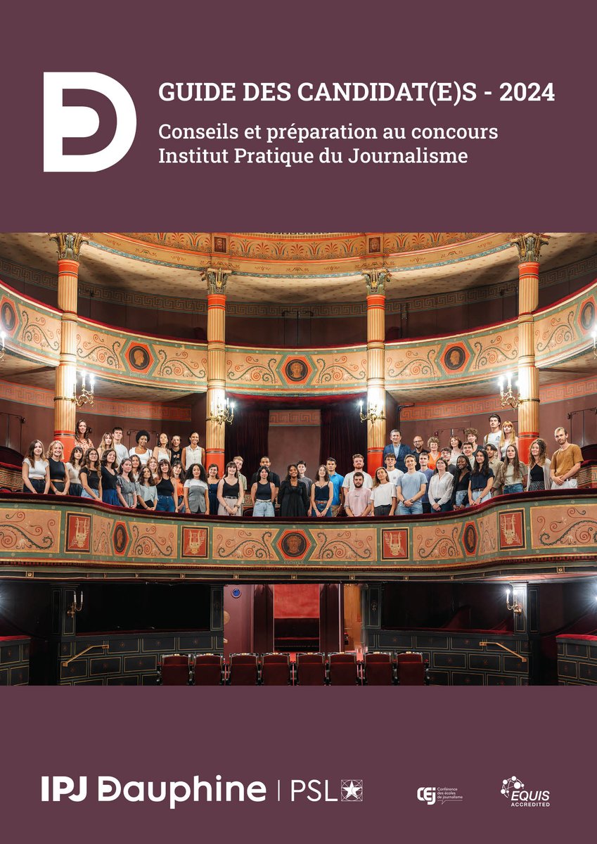 ✍️Vous comptez passer le concours IPJ 2024 ? Afin de vous accompagner au mieux, nous mettons à votre disposition le Guide des candidat(e)s regroupant détails des épreuves, conseils et témoignages d'étudiantes et étudiants.
🔗Téléchargez le guide 2024 : ipj.eu/wp-content/upl…